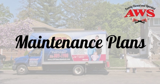 sign that says maintenance plans